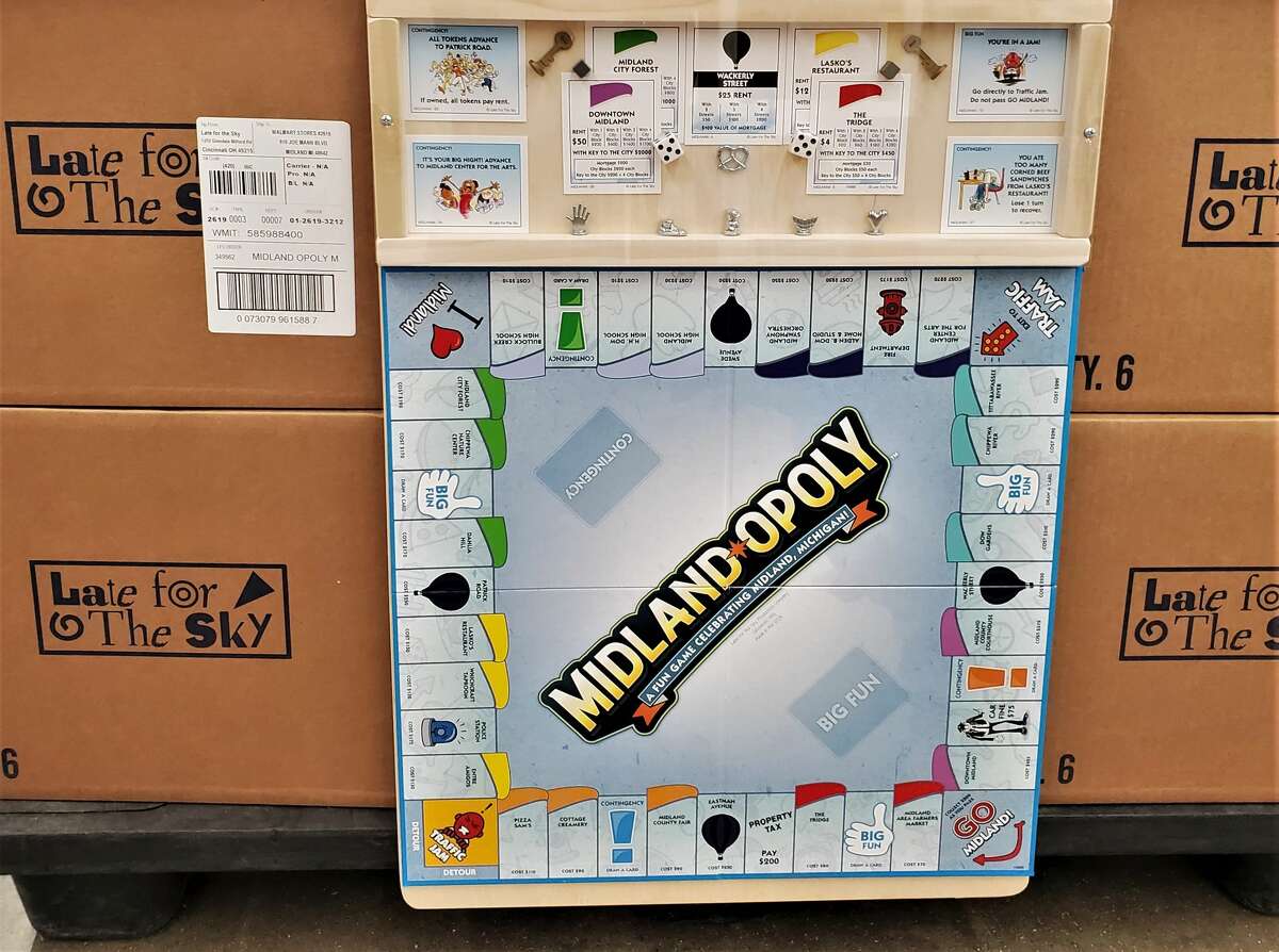 The Midlandopoly board game is for sale at the Midland Walmart, 910 Joe Mann Boulevard. (Ashley Schafer/ashley.schafer@hearstnp.com)