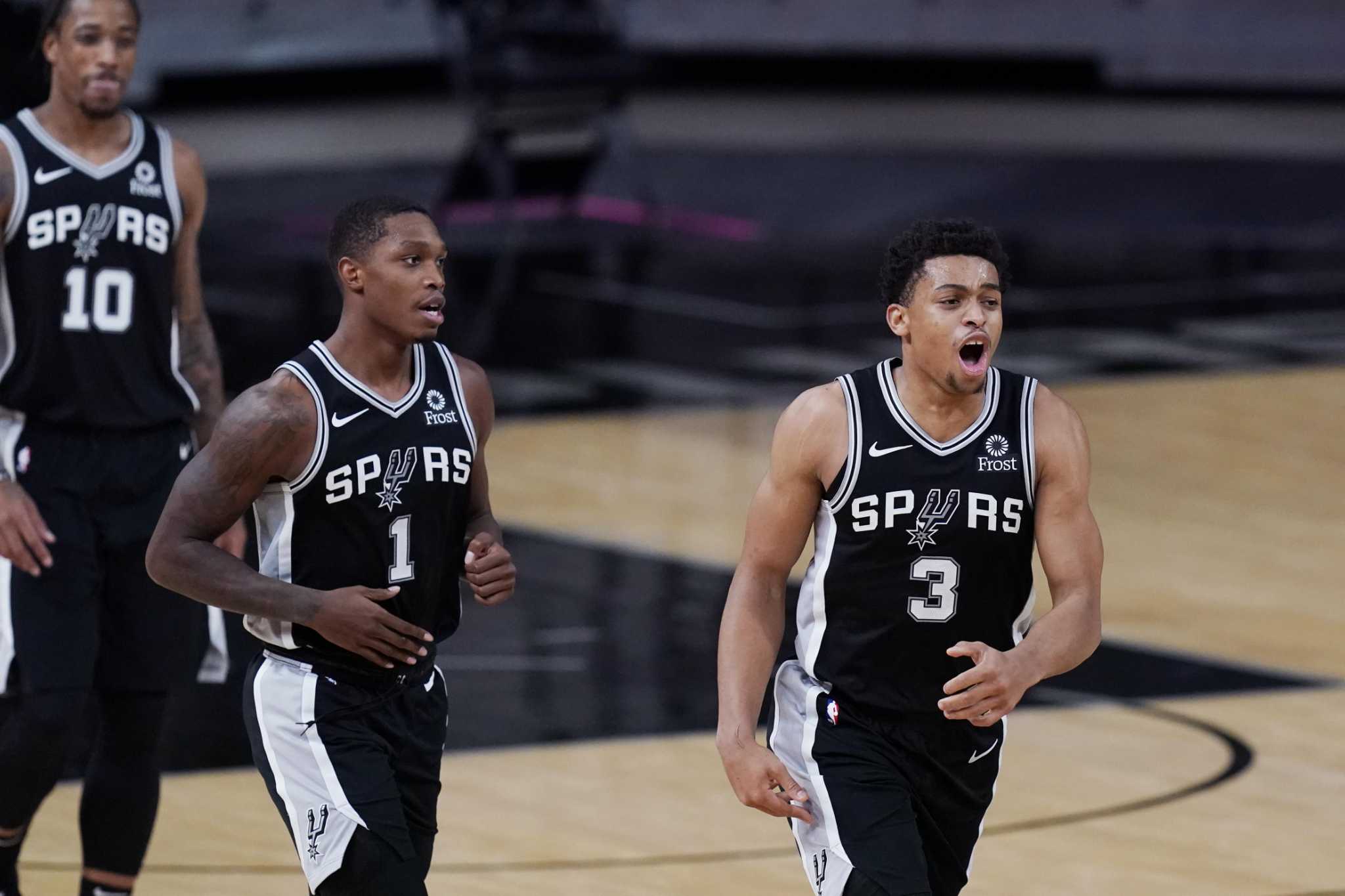 Keldon Johnson joined David Robinson and Tim Duncan - Pounding The Rock