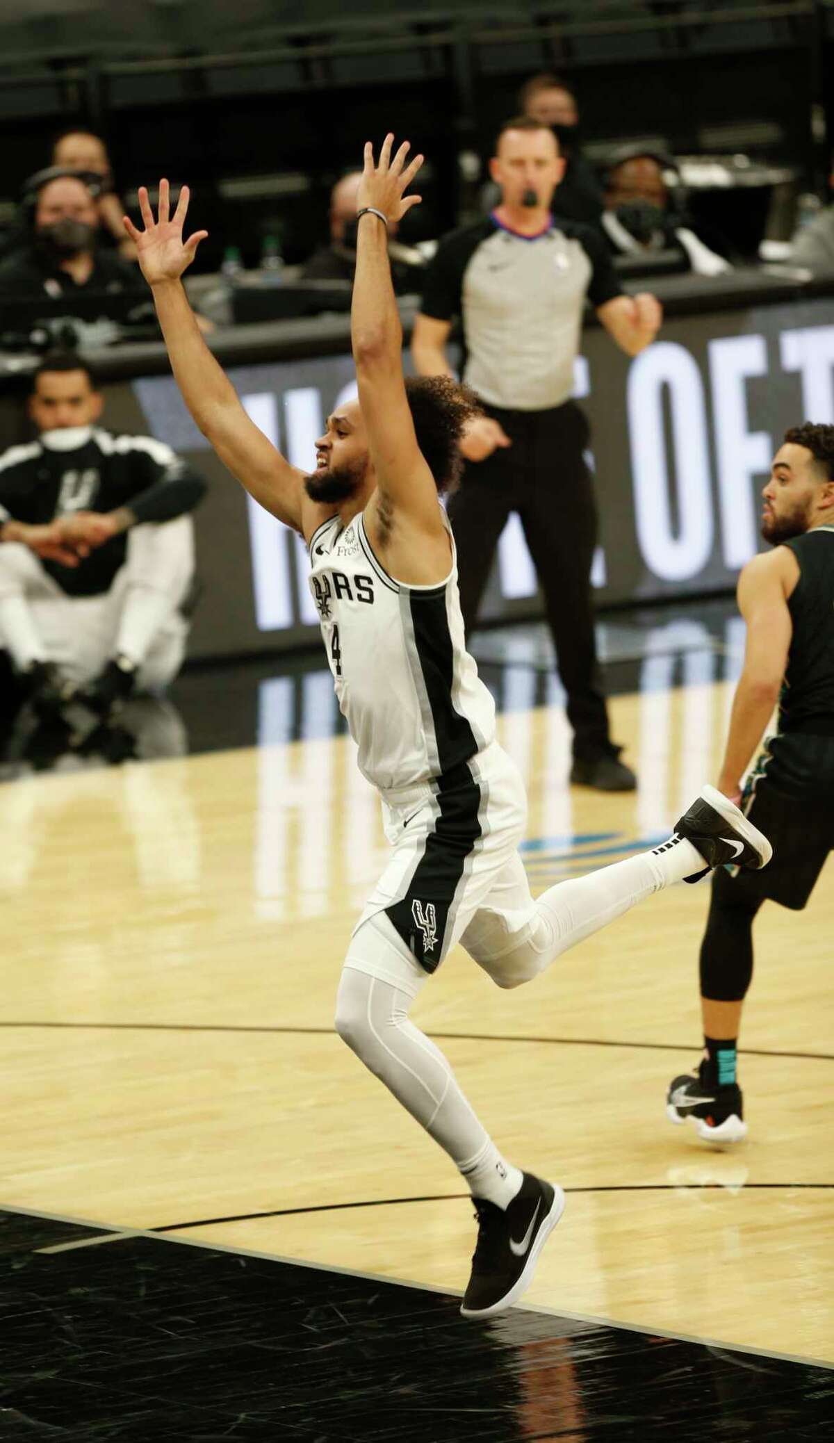 San Antonio Spur Derrick White hits home run at MLB All-Star