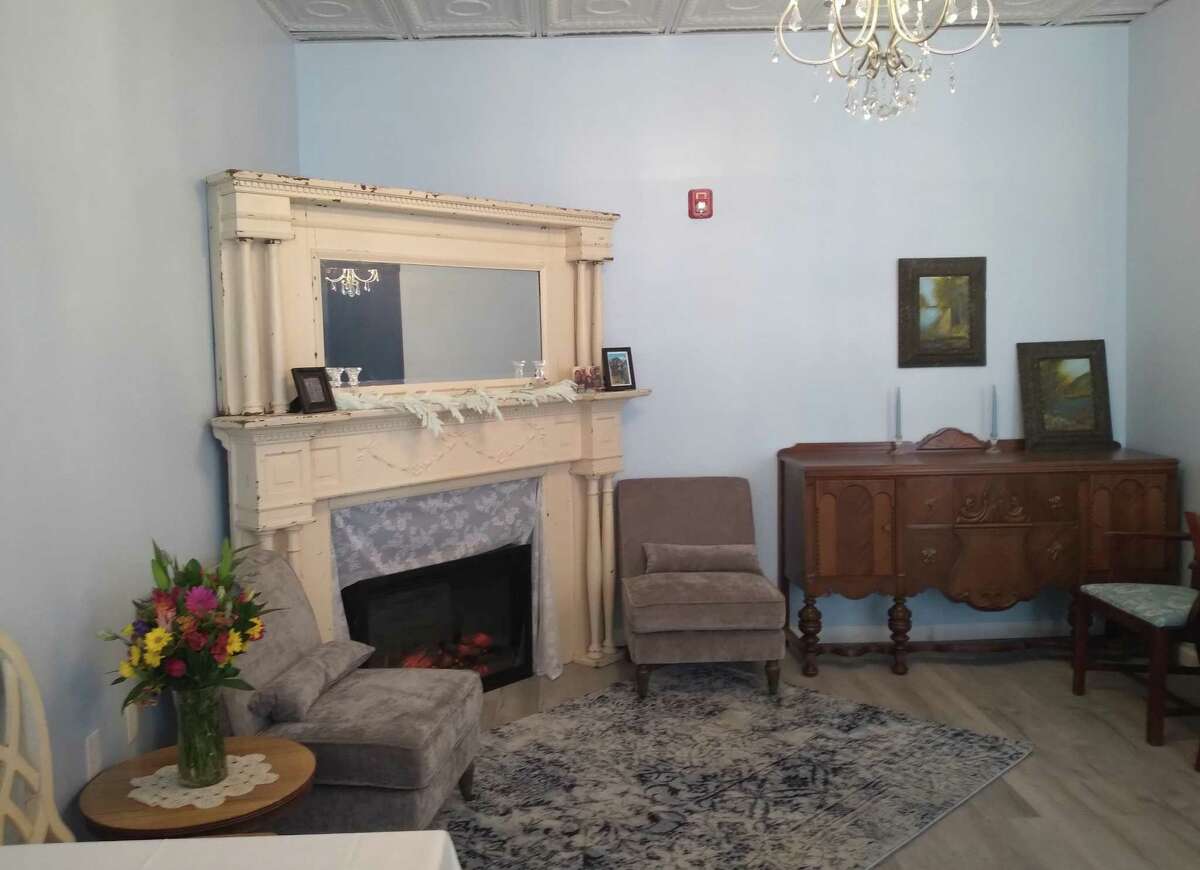 The corner of the party room in Tea With Tracy's Oxford, Conn., location. The tearoom hosted a ribbon-cutting ceremony on Jan. 29, 2021.