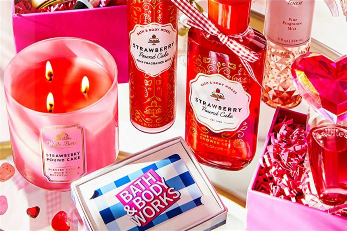 valentine's day candles bath and body works