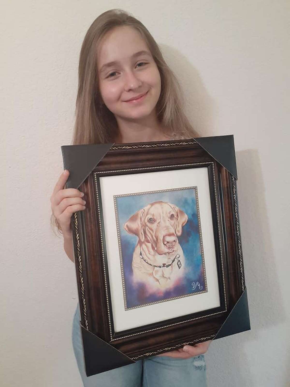 Katy teen artist creates custom pet portraits