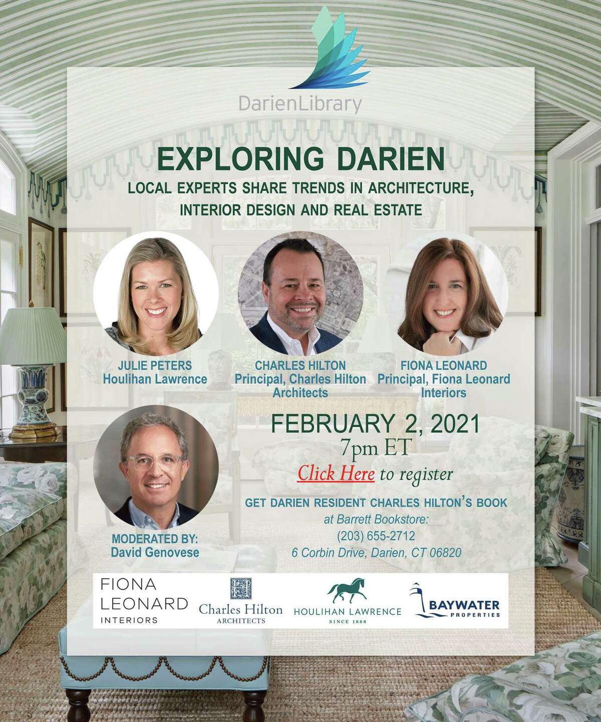 Local experts are going to share trends in architecture, interior design, and real estate during a virtual