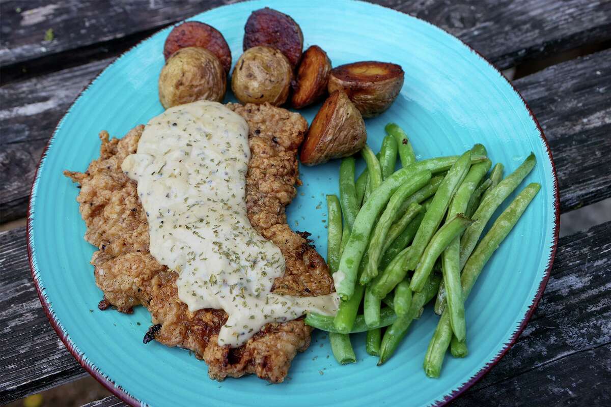 Cast Iron Chicken-Fried Steak Cooked on the Grill