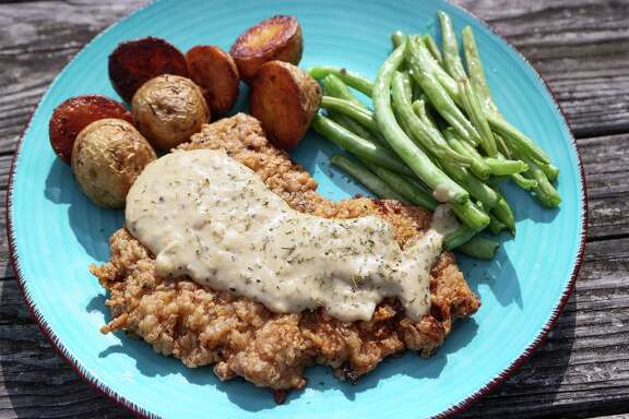 Cast Iron Chicken-Fried Steak Cooked on the Grill