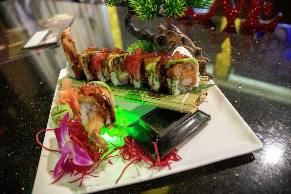 A cowboy roll which is available at Sumo Sushi and Hibachi as seen Monday, Feb. 1, 2021 at 4706 N. Midkiff Road Suite 15. Jacy Lewis/ Reporter-Telegram