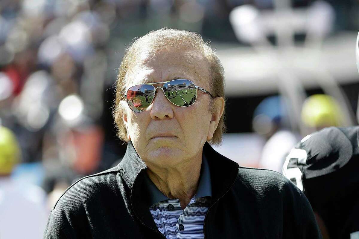 Former Oakland Raiders head coach Tom Flores attends an NFL game between the Raiders and the San Diego Chargers in Oakland, California, on Oct. 12, 2016.