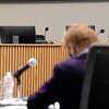 Beaumont ISD board members, including Superintendennt Shannon Allen and member Thomas Sigee, listen to testing reports during their meeting Thursday. Photo taken Thursday, January 21, 2021 Kim Brent/The Enterprise