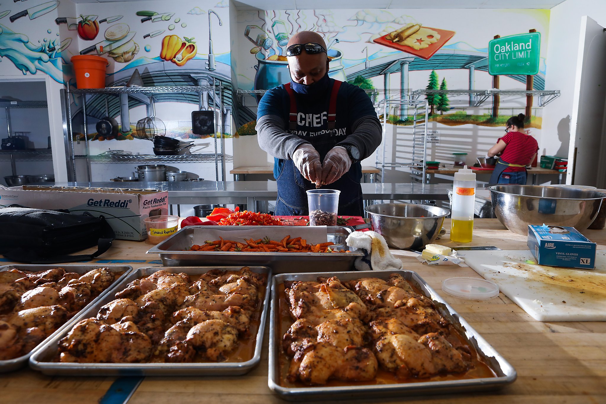 Bay Area corporate dining didn’t disappear. Caterers now deliver the