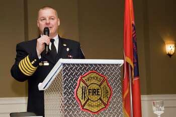 Wilton Fire Commission Chairperson Casey Healy has announced the hiring of former Westport Fire Department Assistant Fire Chief John Plofkin as the Wilton Fire Department's new Deputy Fire Chief, that was effective Feb. 1. Plofkin served for over 32 years, (1995-2017), as Westport's Assistant Fire Chief. Plofkin has also come out of retirement. Pictured is Plofkin as the Chief of the Nichols Fire Department in Trumbull, Conn., in a previous year.
