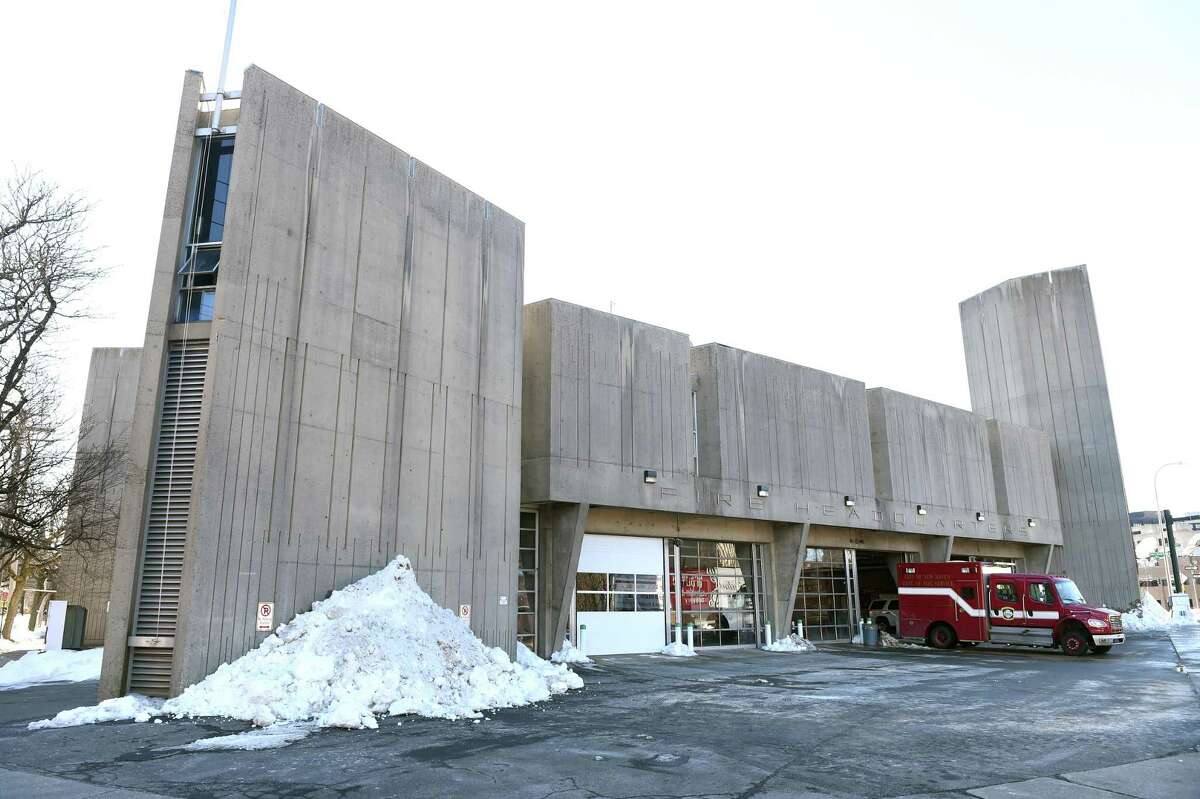 The New Haven Fire Department headquarters photographed on Feb. 4, 2021.
