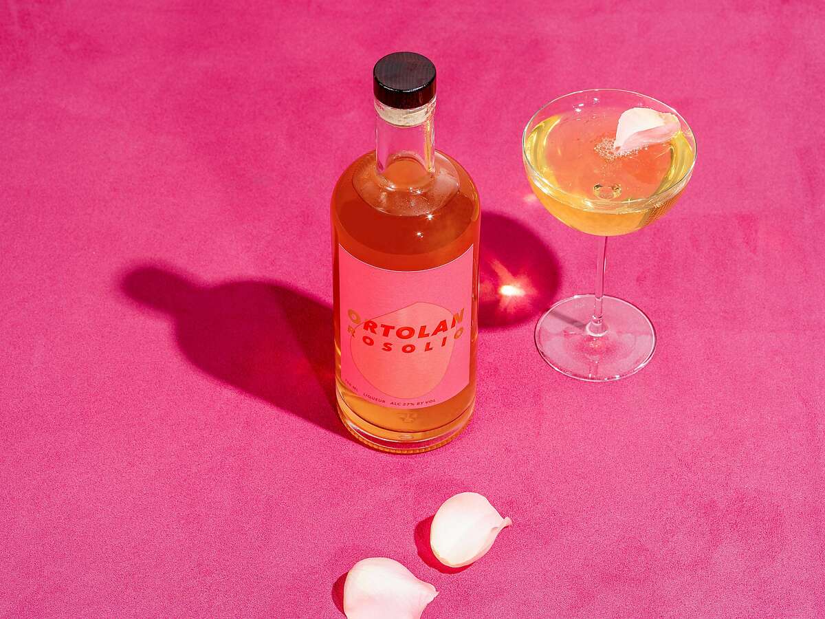 Bay Area aperitif Ortolan is distilled from rose petals. It’s a take on an obscure Italian liqueur called rosolio.