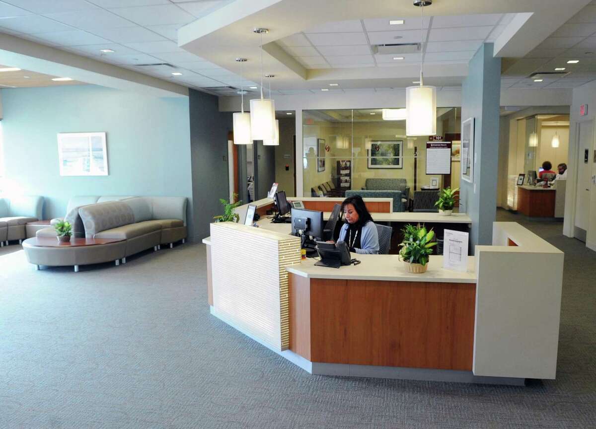 The lobby area at an outpatient center in Stamford