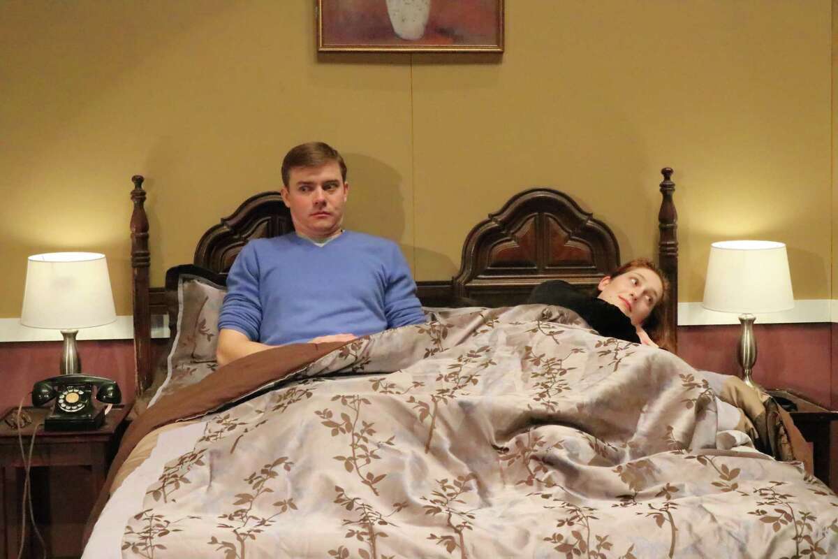 Paul and Sophie Tiesler as George and Doris - two people very much in love and married, but not to each other in "Same Time, Next Year." The show runs Feb. 25-28.