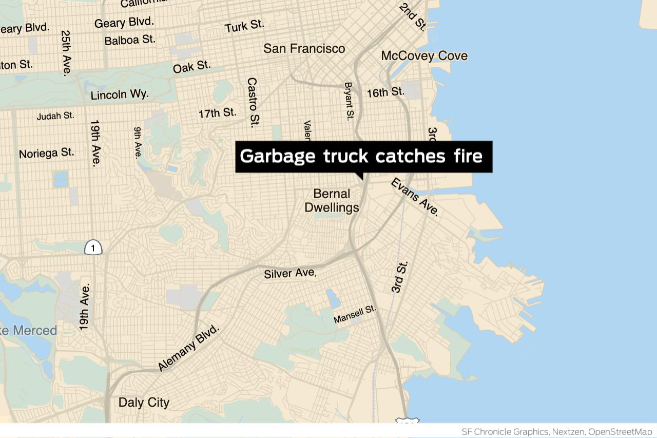 Garbage truck catches fire in S.F.'s Mission District - Vimarsana News