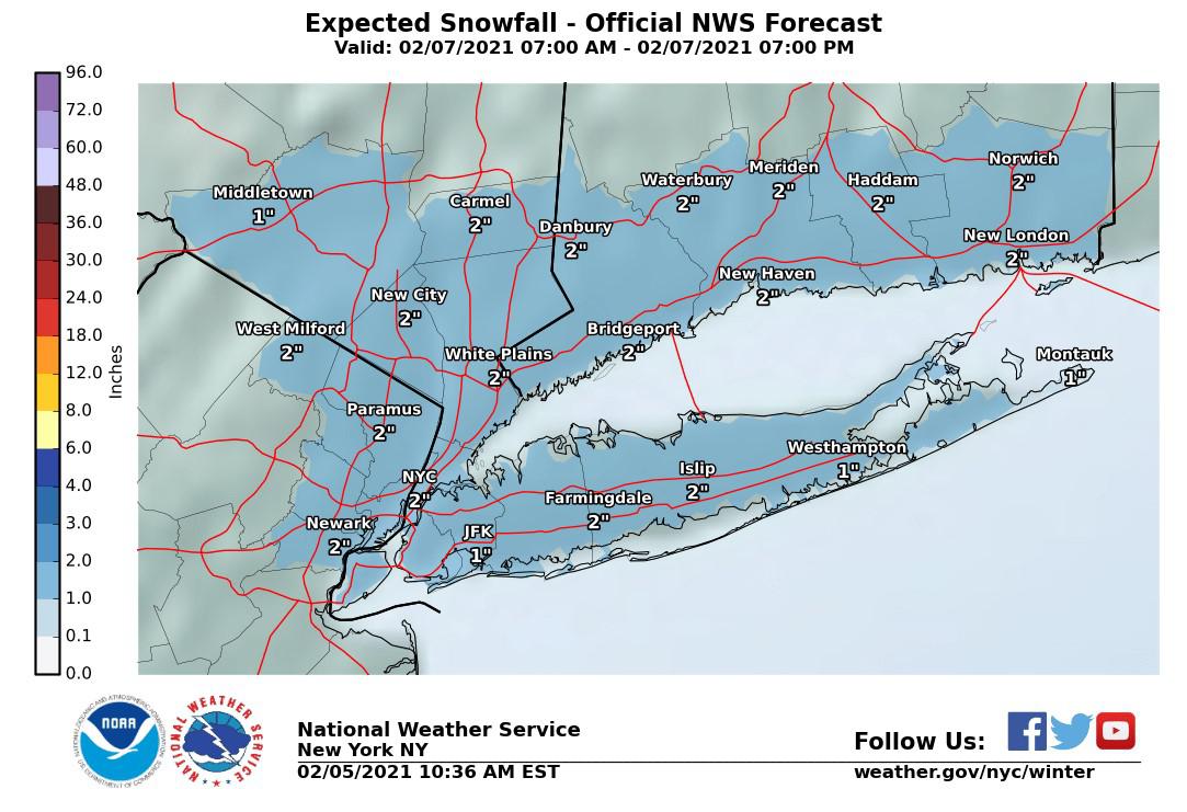 NWS: Parts of CT could see snow on Sunday