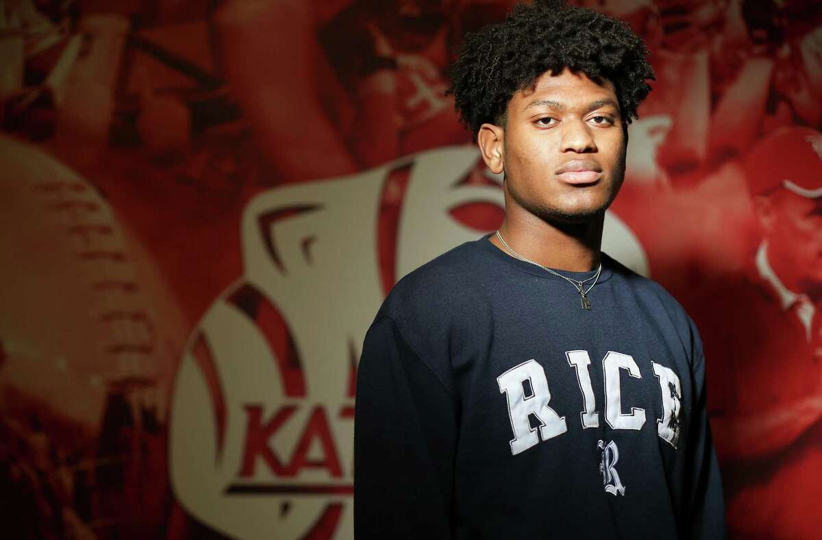 Defensive end Cal Varner III helped Katy to the Class 6A Division II state championship before graduating early and enrolling at Rice.