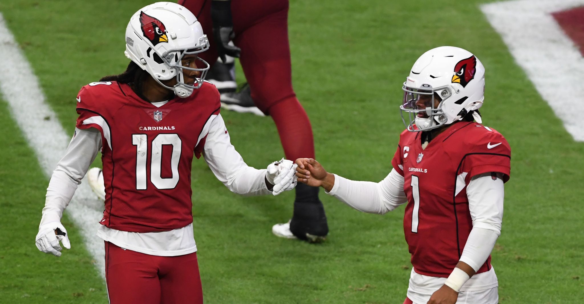 DeAndre Hopkins of the Arizona Cardinals celebrates after scoring