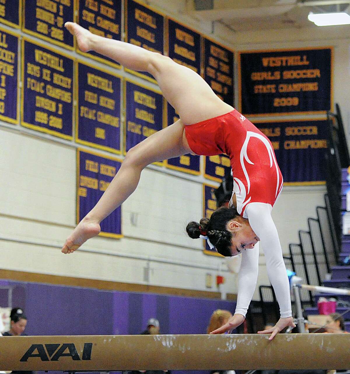 Former Greenwich gymnast Addy De Jesus scores perfect 10 to make Iowa ...