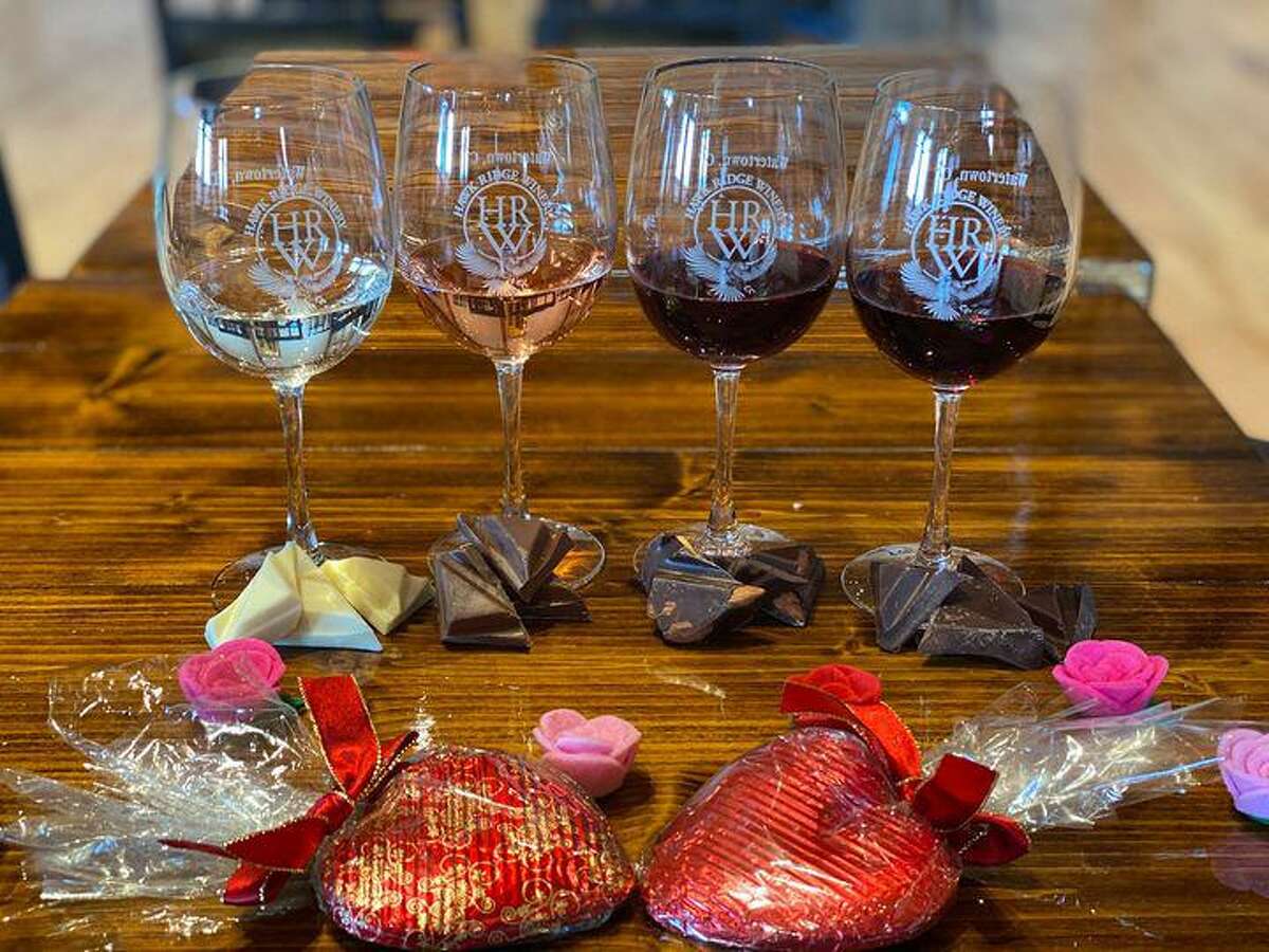Hawk Ridge Winery hosts chocolate and wine tastings throughout Valentine's Day weekend.