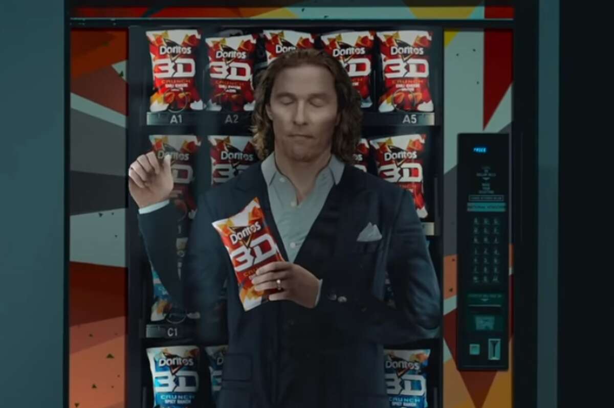 Matthew McConaughey in Doritos' 2021 Super Bowl commercial.