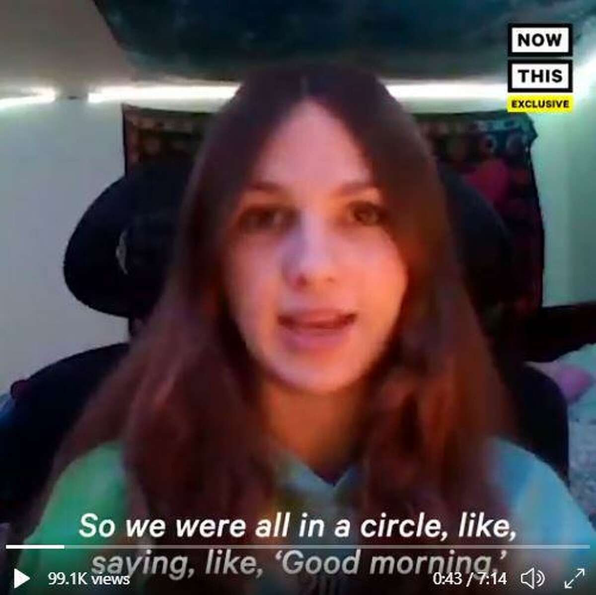 Ashley, a Newtown teenager, speaks about surviving the Sandy Hook massacre in 2012 during a video released Friday by the nonprofit Guns Down America to the news outlet NowThis.