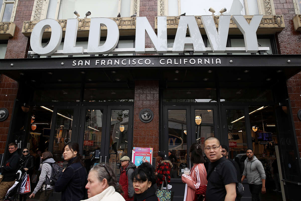 A view of the Old Navy store on Market Street in San Francisco.
