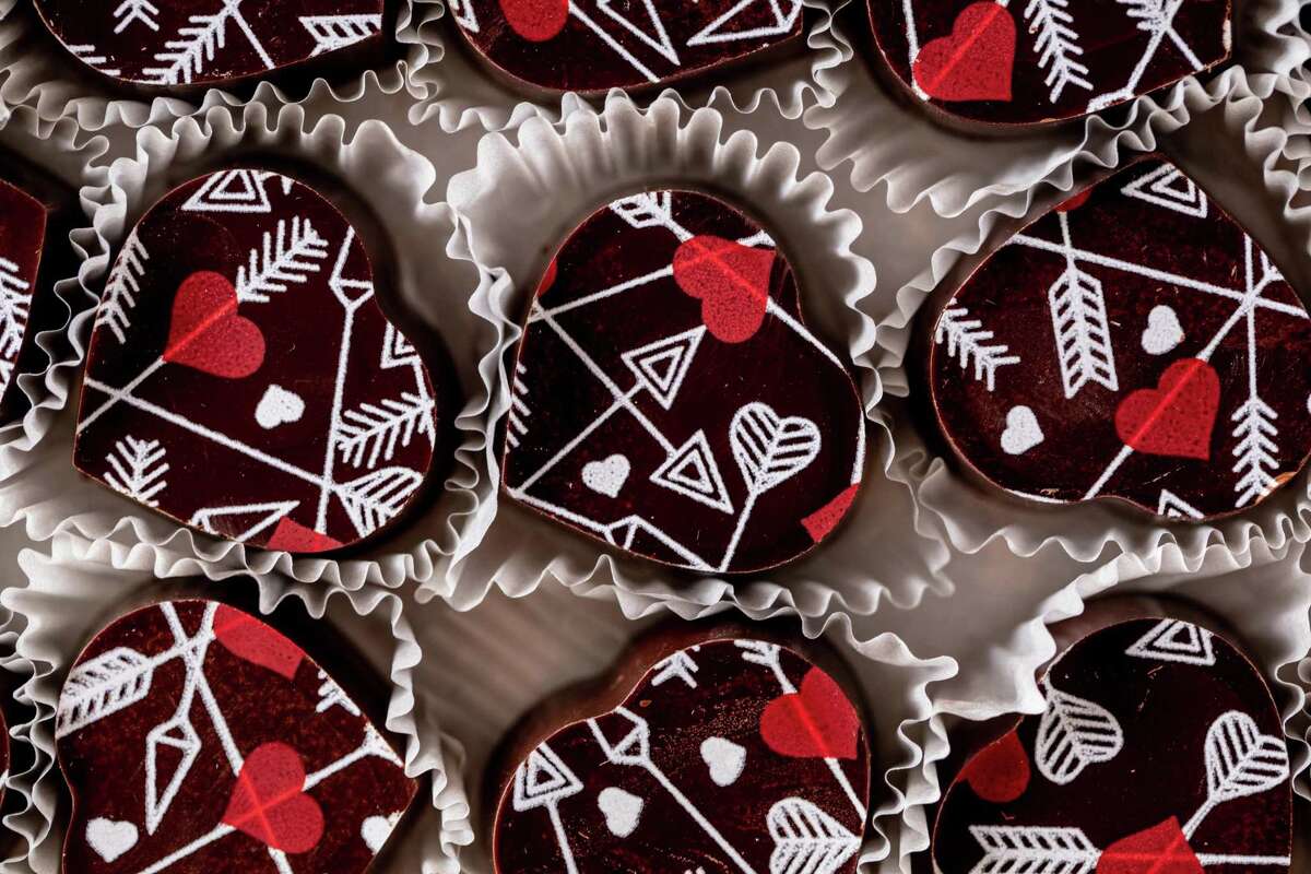Kokak Chocolates sells chocolates with ornate patterns in San Francisco's Castro district.