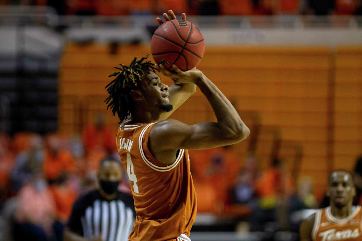 In addition to another highlight reel dunk, Texas forward Greg Brown was on target shooting 3-pointers Tuesday night as the freshman hit 4 of 5.