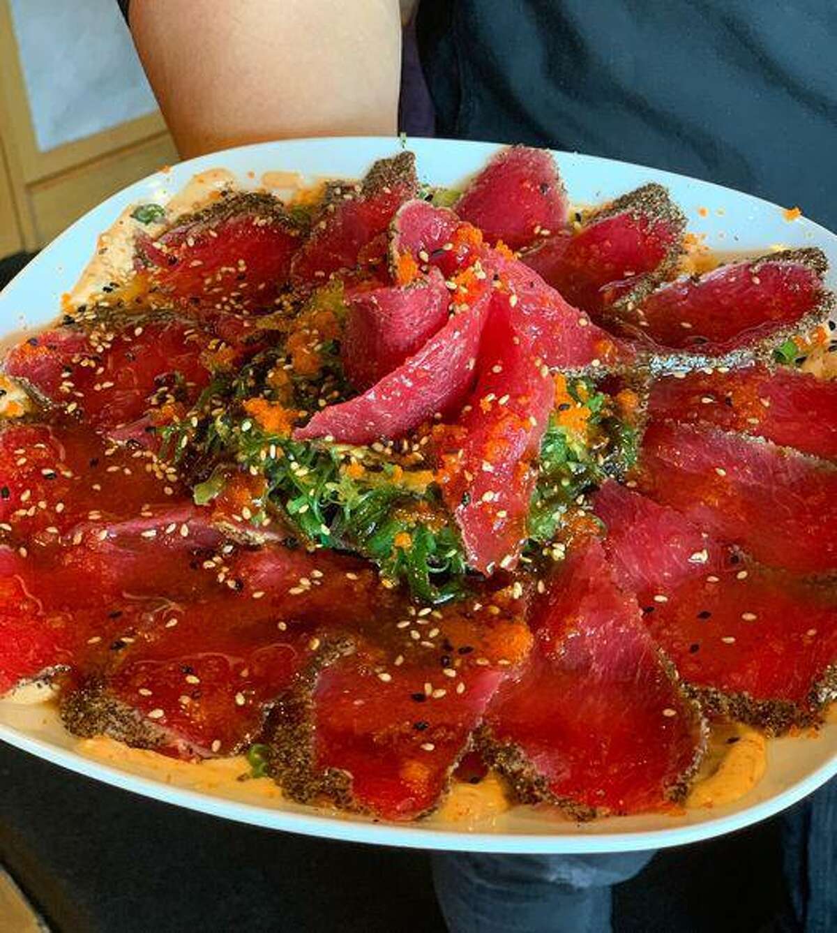 Katy Taste Crawl gives Katy-area food lovers opportunities to try appetizers at 15 local restaurants while supporting charities. The event runs through Wednesday, March 31. Aderezo de Atun from KoKai is pictured here.