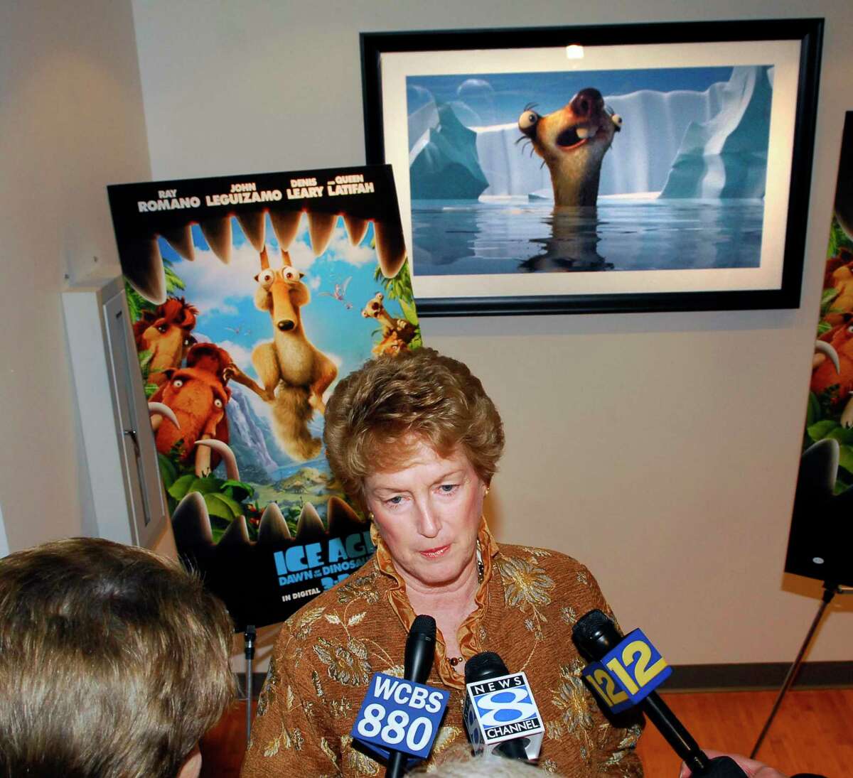 Former Connecticut Gov. Jodi Rell in January 2009 at the ceremonial opening of Blue Sky Studios in Greenwich, Conn.