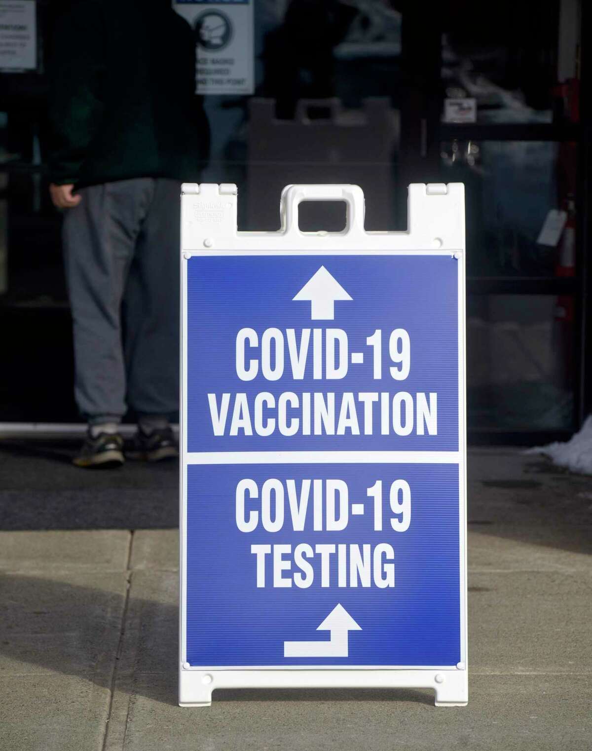 RVNAhealth COVID-19 vaccine clinic in the Yanity Gym, Ridgefield, Conn, Thursday, February 4, 2021.