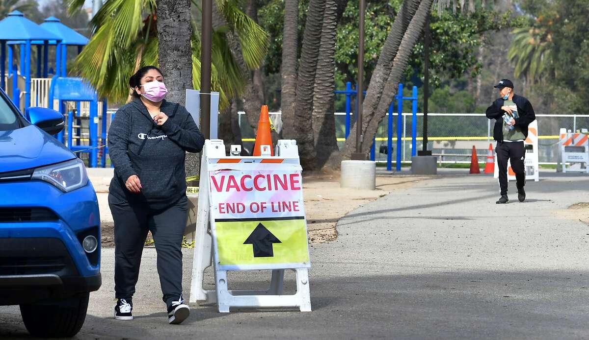The Lincoln Park coronavirus vaccination site in Los Angeles was closed Thursday because of supply shortages.