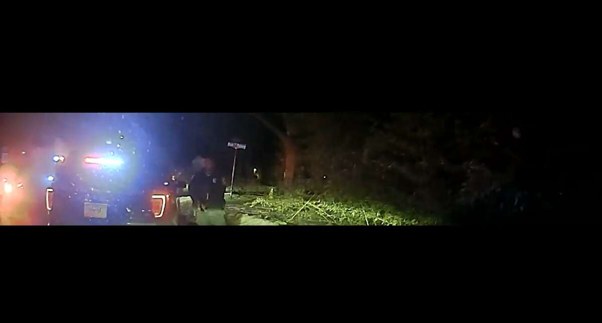 STRATFORD, Conn. — A screenshot from a dash board mounted camera showing an officer-involved-shooting on Feb. 5, 2021.