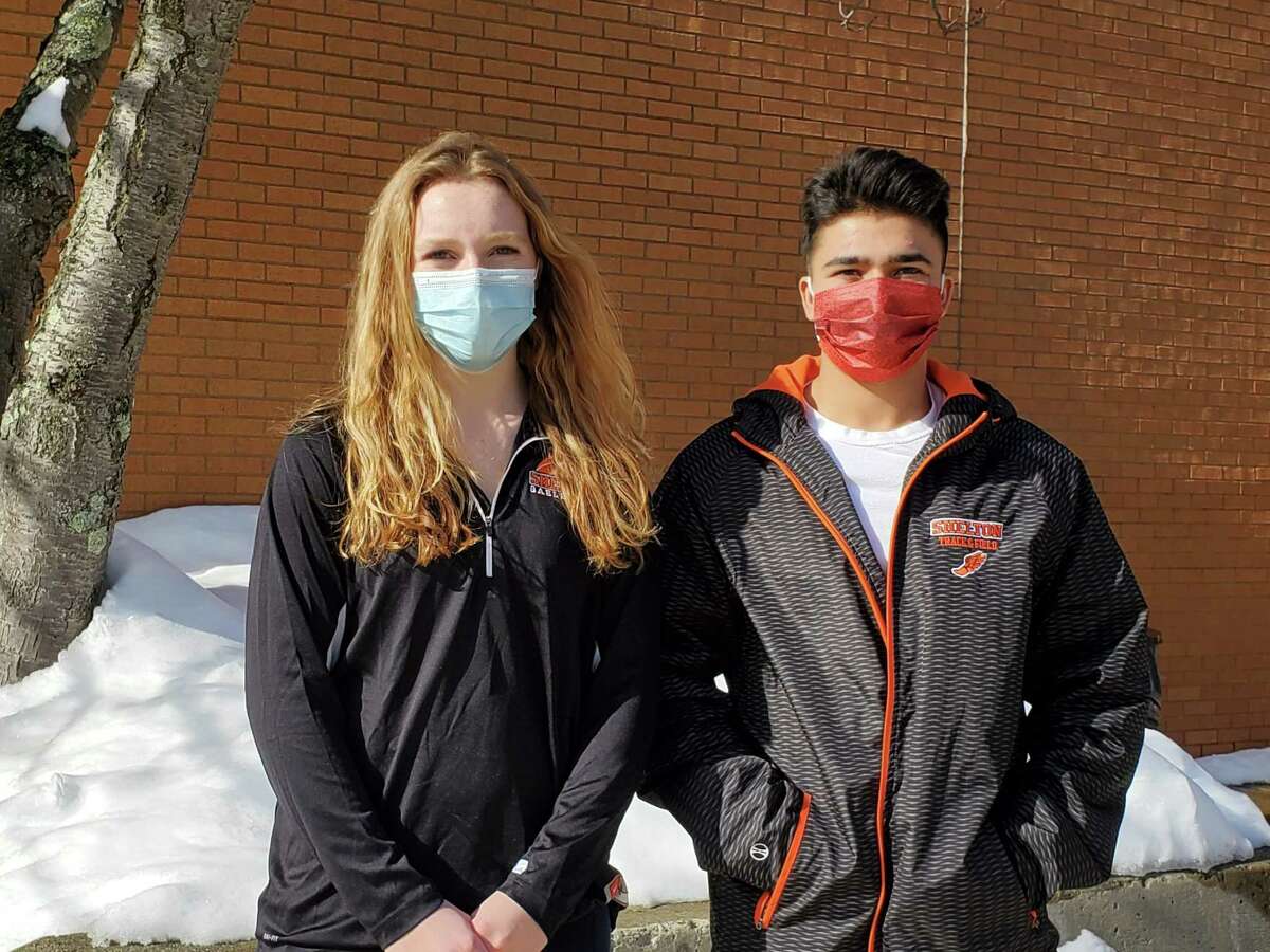 Keira O'Connor and Joshua Zamani earned SCC honors for excellence in the classroom and athletics.
