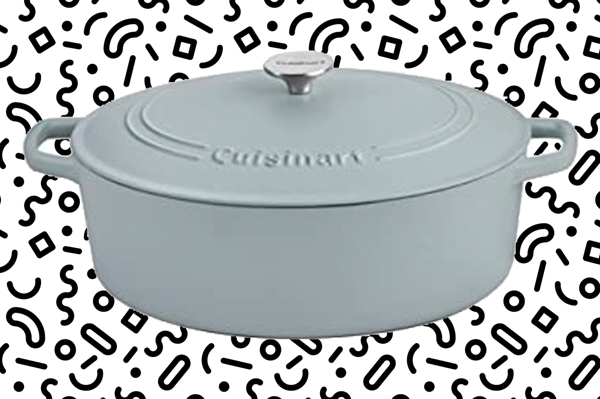 Grab this cast iron Cuisinart 7-Quart Casserole Dish at its