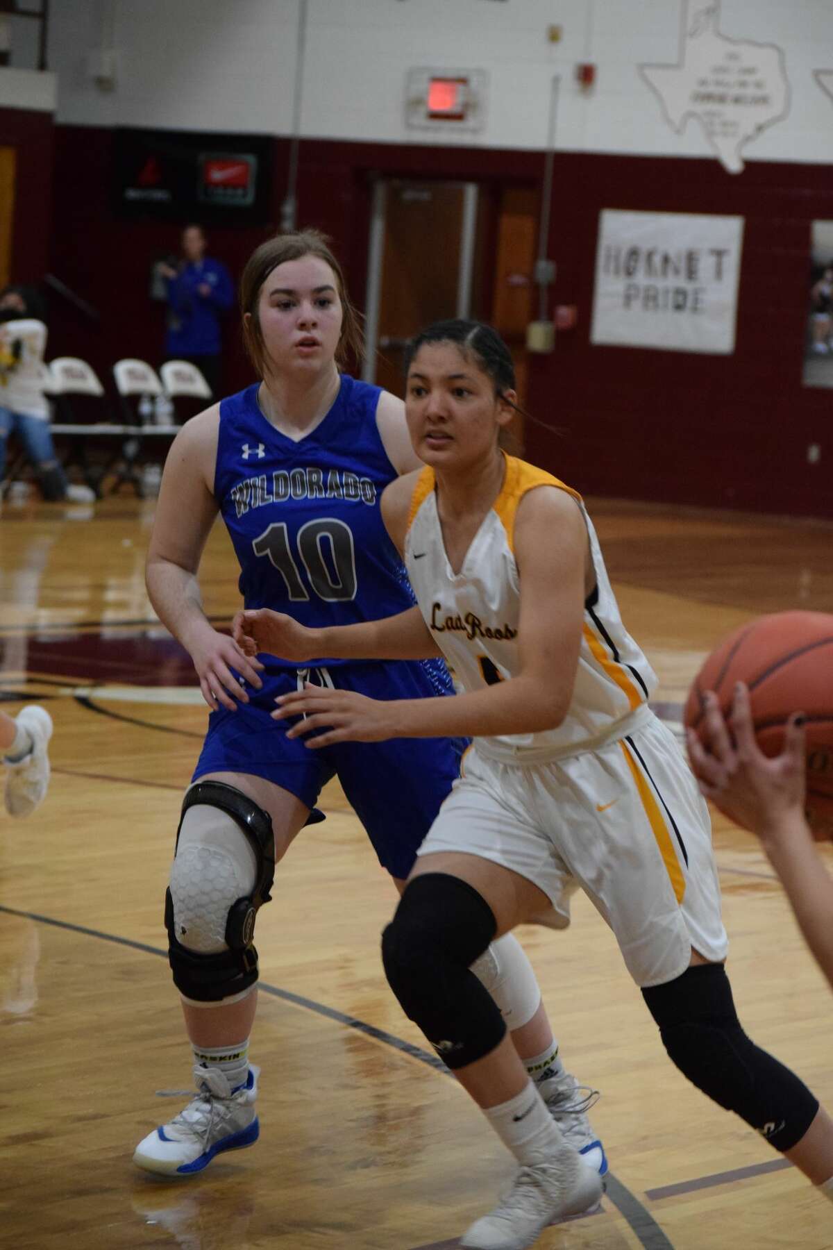 The Kress Lady Roos faced the Wildorado Lady Mustangs on Feb. 12 in a bi-district Class 1A game.