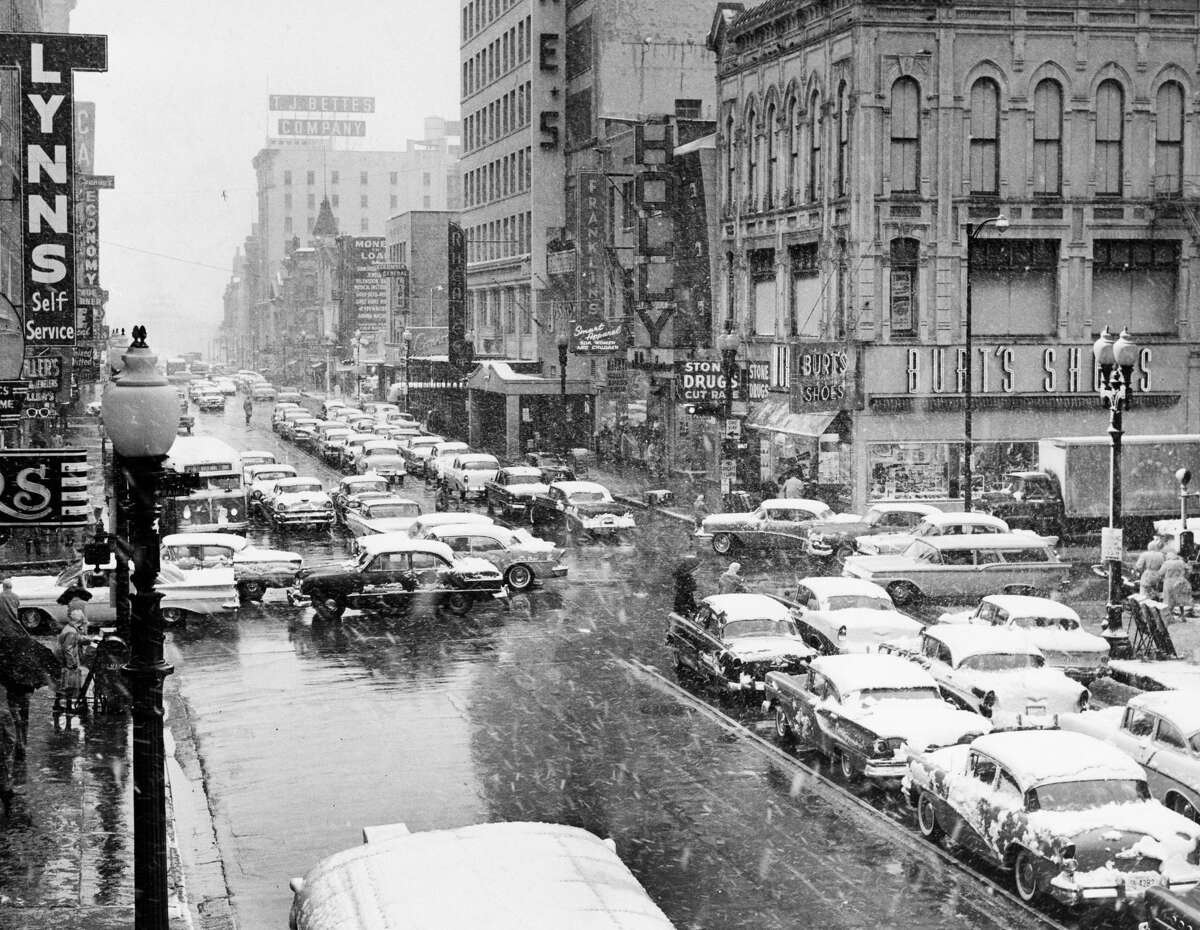 photos Houston snow in 1895, 1958, 1960