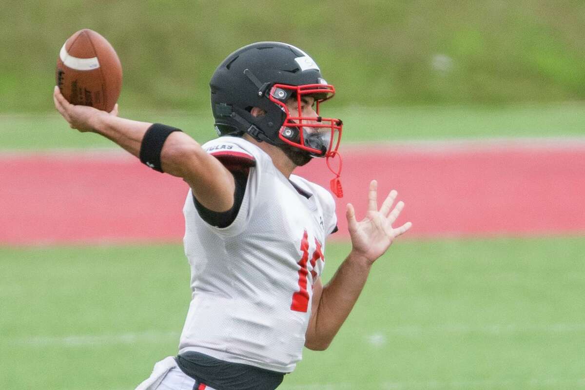 The Lamar University football team held their Red and Black scrimmage game on Saturday afternoon to give their fans a glimpse of what the squad looks like this year. Photo made on October 24, 2020. Fran Ruchalski/The Enterprise