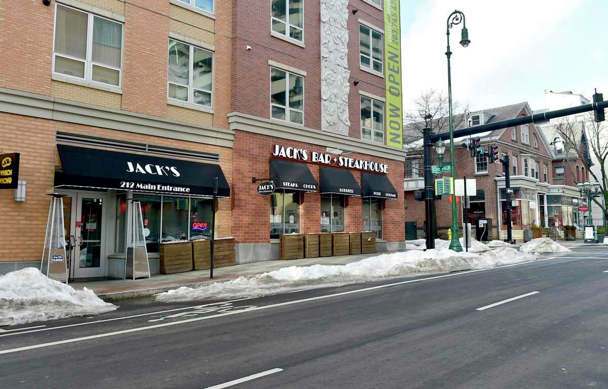 Jack’s Bar and Steakhouse on College Street in New Haven Feb. 16, 2021.