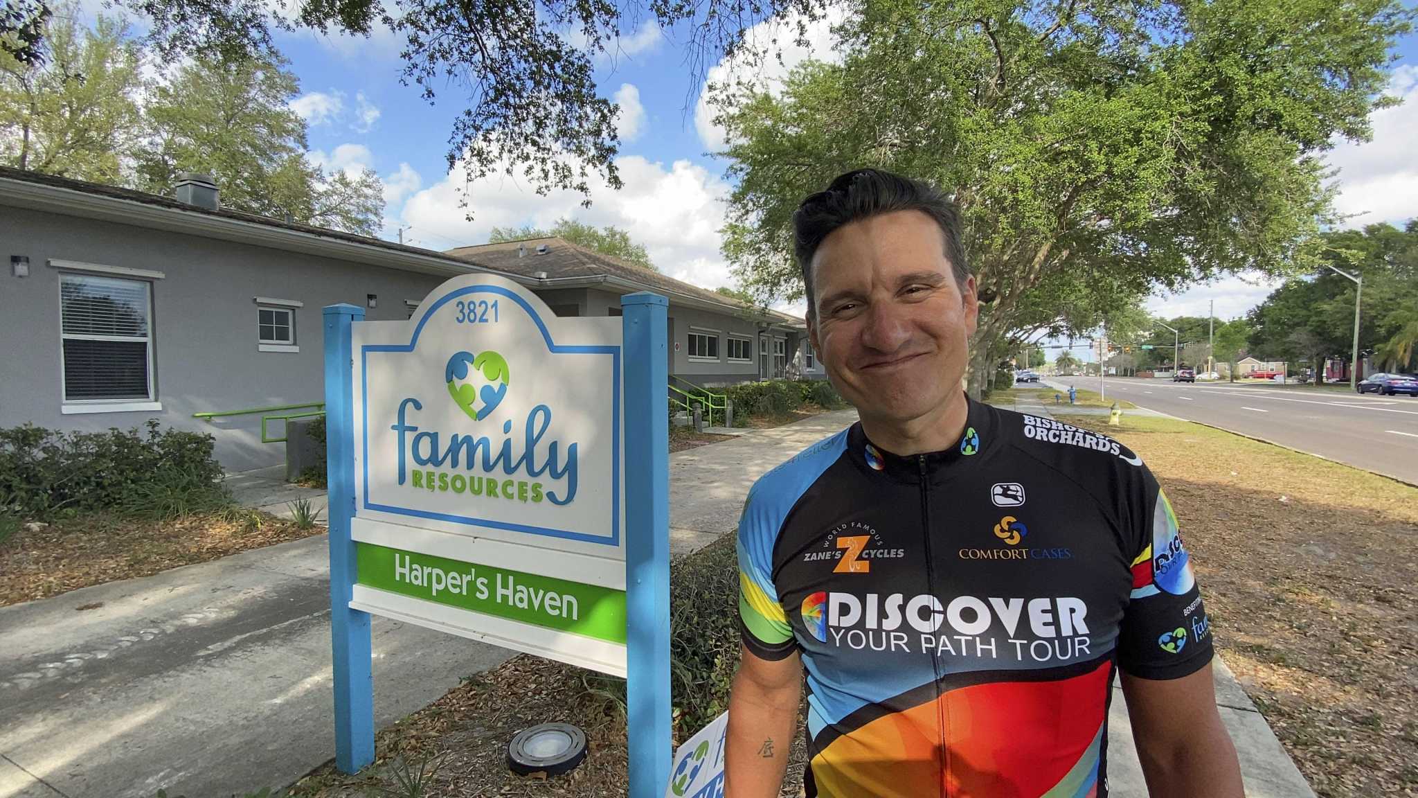 He was a foster kid. So he biked 3,100 miles to help foster kids. - Vimarsana News