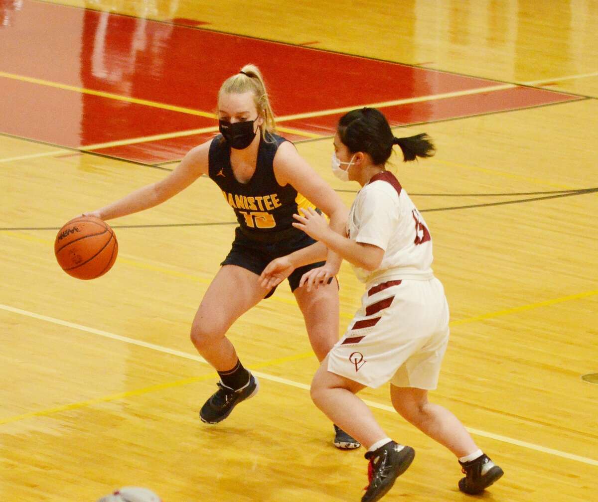 The Manistee girls basketball team captured its first win of the season Tuesday by cruising past Orchard View. The Manistee girls basketball team captured its first win of the season Tuesday by cruising past Orchard View.