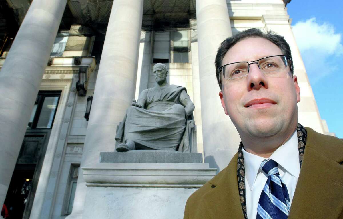 Attorney John Cirello is photographed in front of Superior Court in New Haven in 2009.