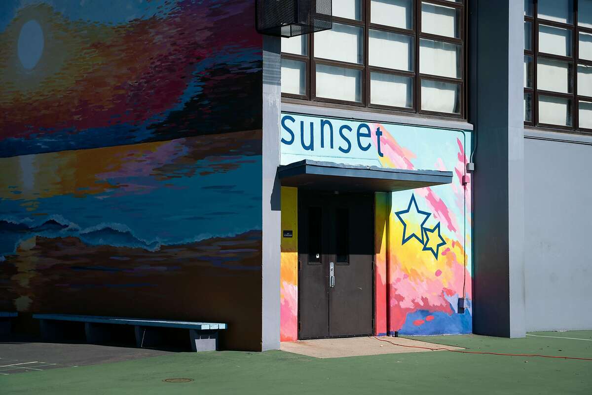 Staff and students are expected to return for in-person learning at Sunset Elementary School in San Francisco, Calif., on Wednesday, Feb. 17, 2021.
