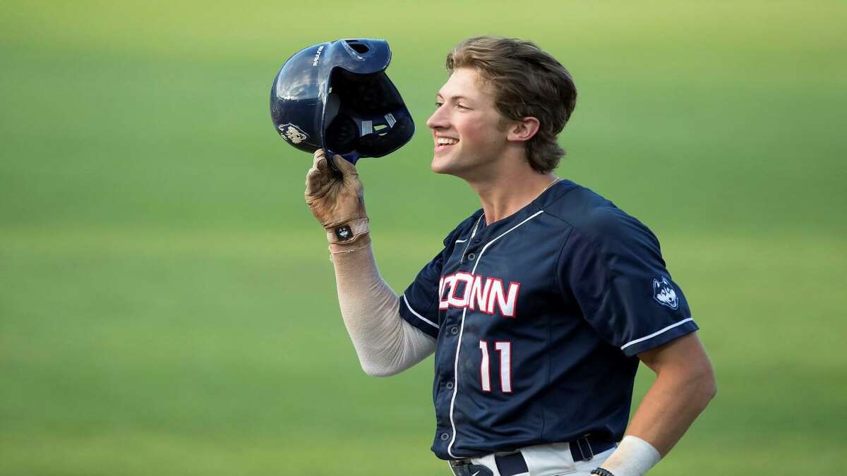 UConn senior Chris Winkel is one of seven Amity grads on rosters of Connecticut Division I baseball programs.