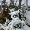 Ice sculptures were on display on the Town Green at the Chamber of Commerce's Winter Fest on Saturday, Feb. 13