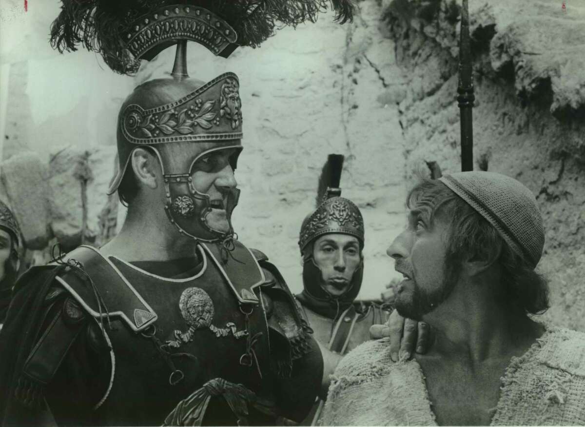 While freezing in the dark, the author says Monty Python’s movie “The Life of Brian” flashed through his mind, with John Cleese, left, and Graham Chapman.