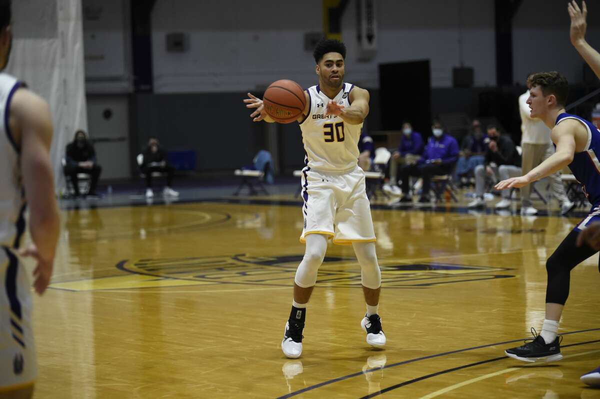 UAlbany sixth man Chuck Champion confirmed his intention to stay in the program next season under new coach Dwayne Killings. (Kathleen Helman/UAlbany athletics)
