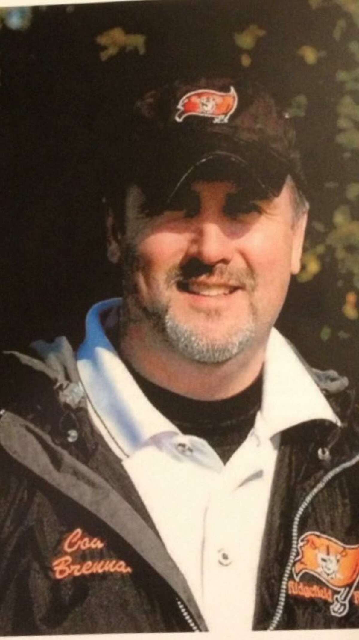 Edward Brennan, 50, beloved father, husband and coach who died of of a cardiac event at a Ridgefield health club in Dec. 2012.