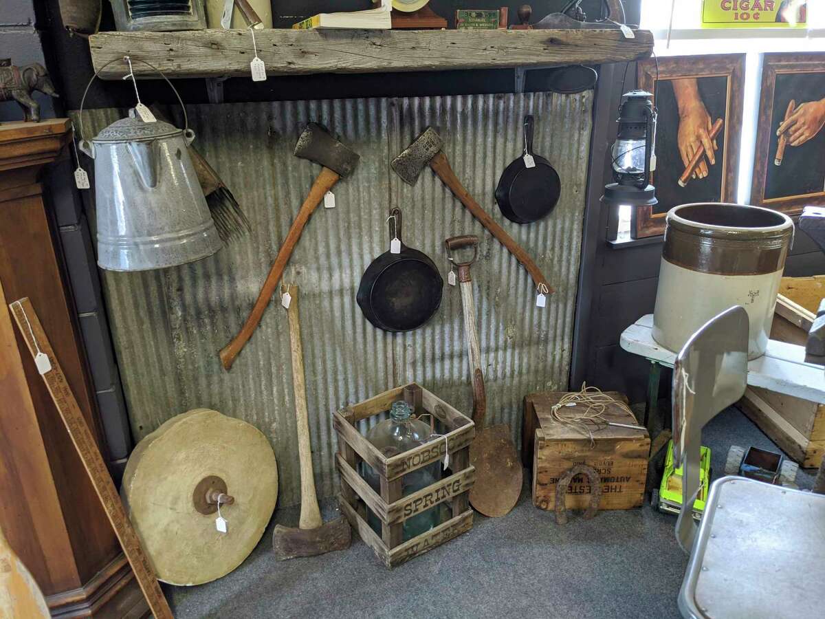 These are a few of the antiques you will find at the Beaverton Antique Mall. (Photo by Tereasa Nims, For the Daily News)